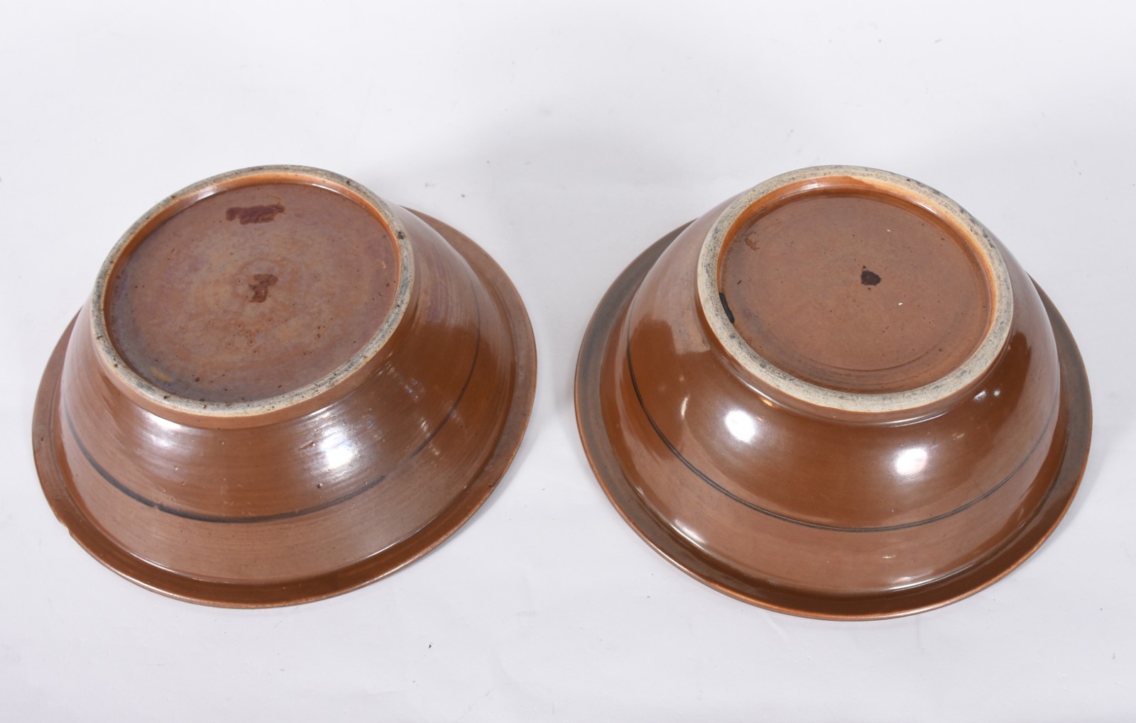Par de bowls de porcelana chinesa parte interna em azul e branco e... - foto 5 de 6