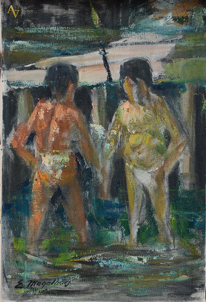 EMIDIO MAGALHÂES - Crianças - ost - 30 x 25. - foto 1 de 2