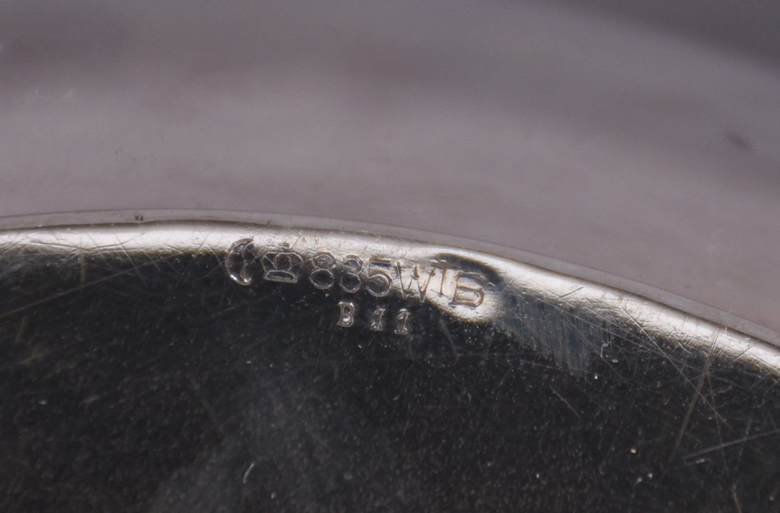 Bowl de prata alemã contraste 835 mls, borda perolada, interior de... - foto 7 de 7