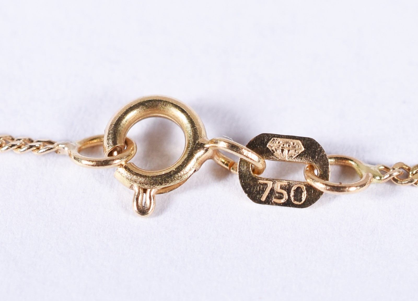 Colar de ouro 18k contraste 750, pingente com perola (Por motivos de... - foto 4 de 4