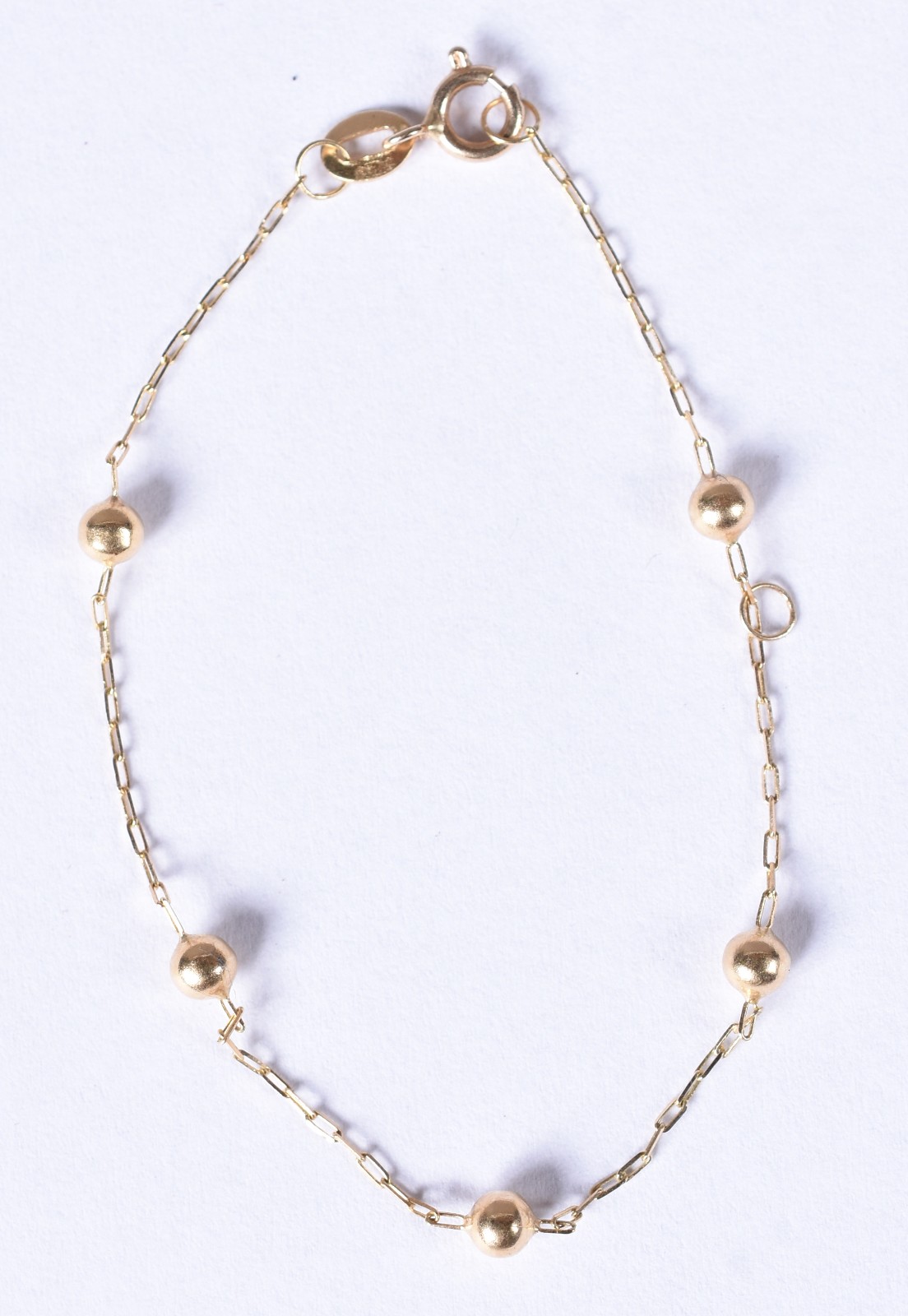 Pulseira de ouro 18 k de criança com bolinhas (Por motivos de... - foto 1 de 2