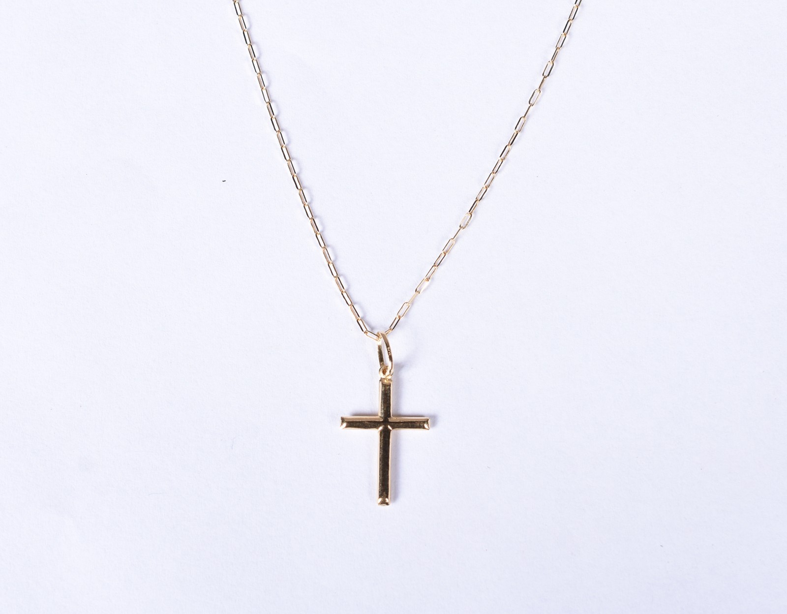 Colar de ouro 18k contraste 750 com pingente em forma de crucifixo... - foto 3 de 4