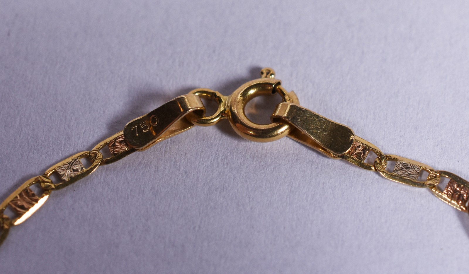 Pulseira de ouro 18 k contraste 750 (Por motivos de segurança a peça... - foto 3 de 3
