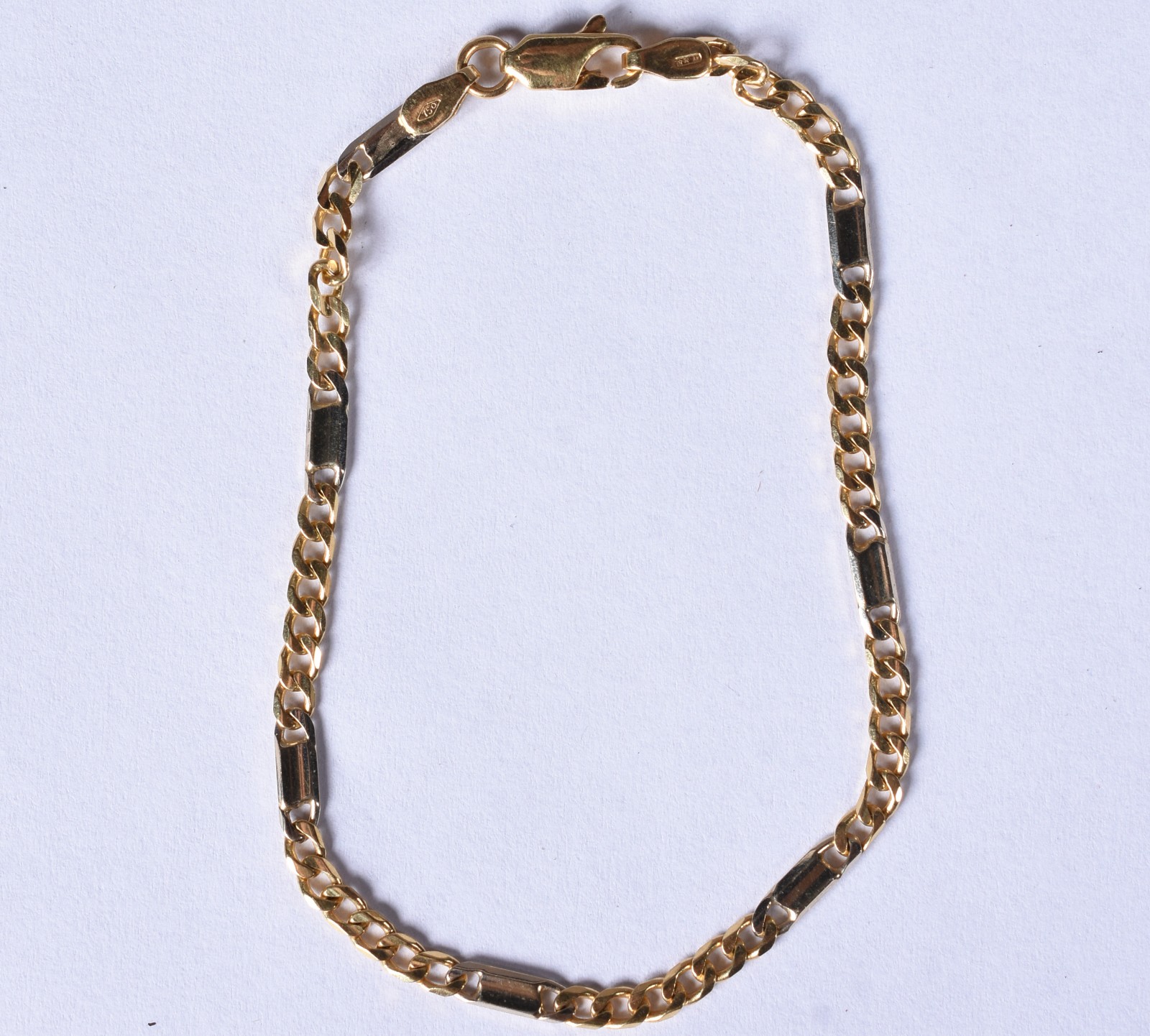 Pulseira de ouro 18k contraste 750 (Por motivos de segurança a peça... - foto 1 de 4