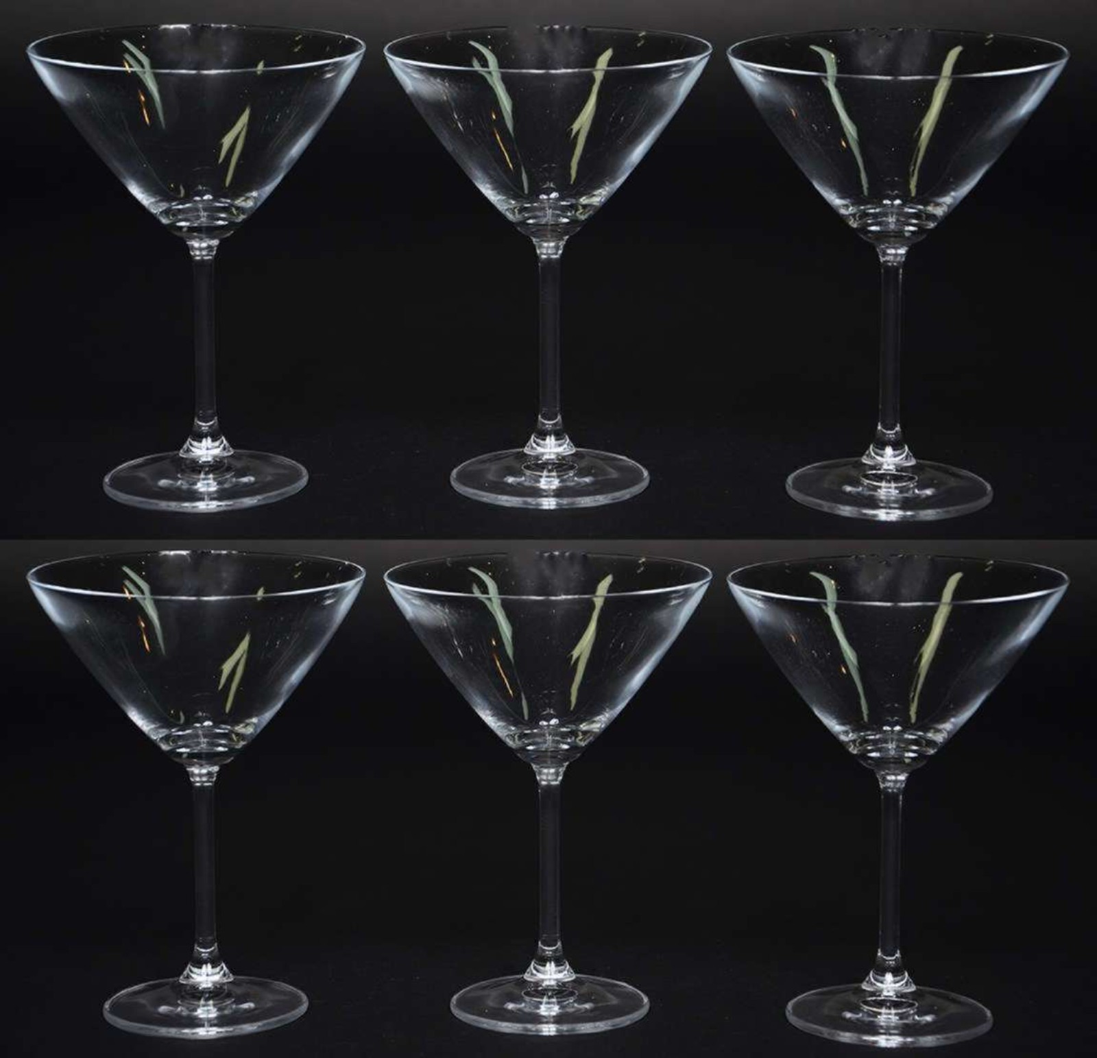 Seis taças de cristal da Bohemia para Dry Martini , 280 ml. - foto 2 de 2