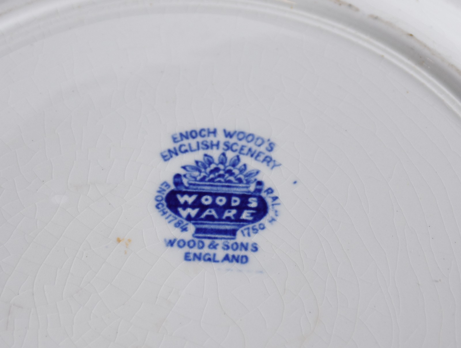 Aparelho de jantar de faiança inglesa azul e branca, Enoch Woods... - foto 4 de 11