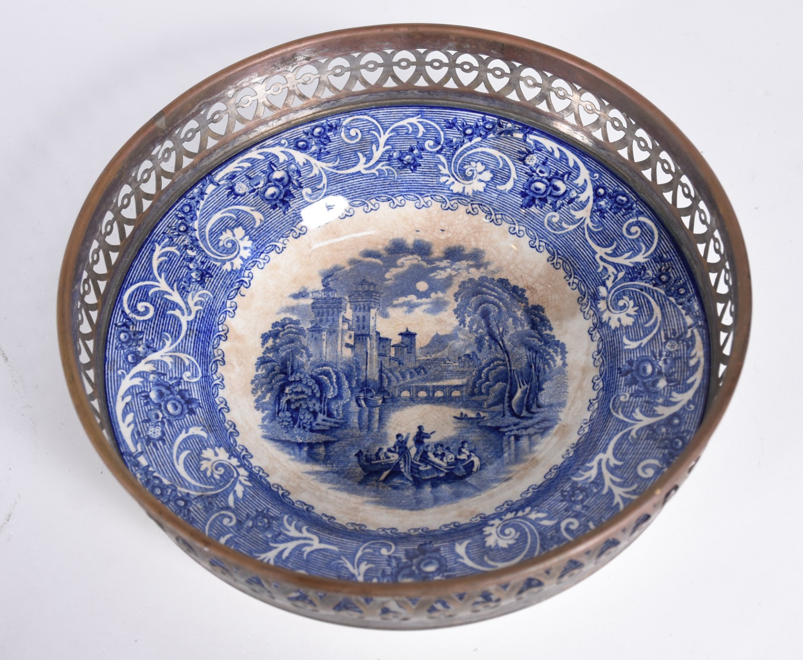 Aparelho de jantar de faiança inglesa azul e branca, Enoch Woods... - foto 10 de 11