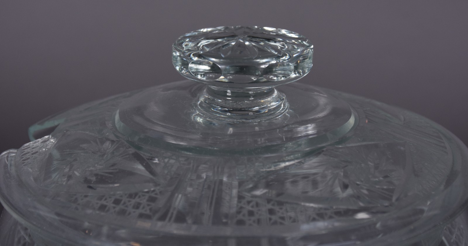 Poncheira de cristal lapidado com 12 canecas. - foto 5 de 5