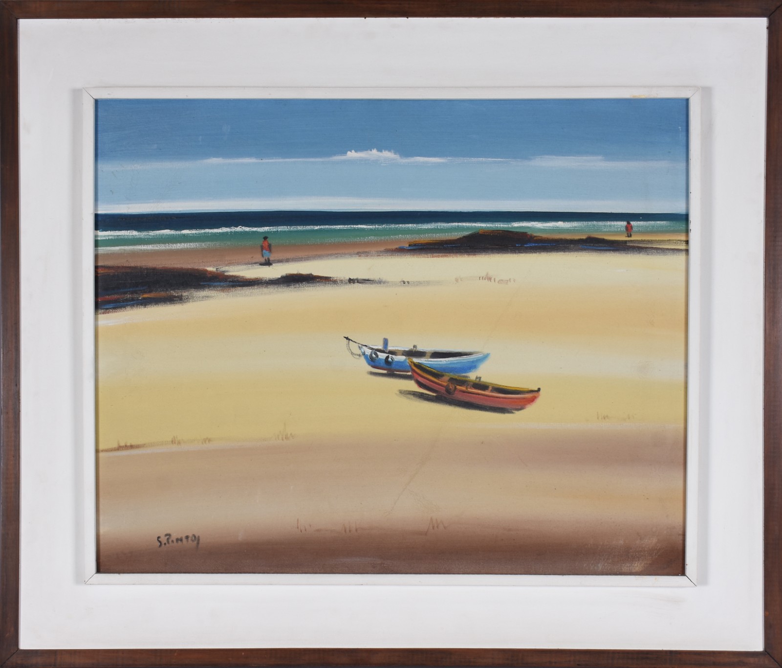 Sylvio Pinto (1918-1997), Marinha com Barcos - foto 2 de 4