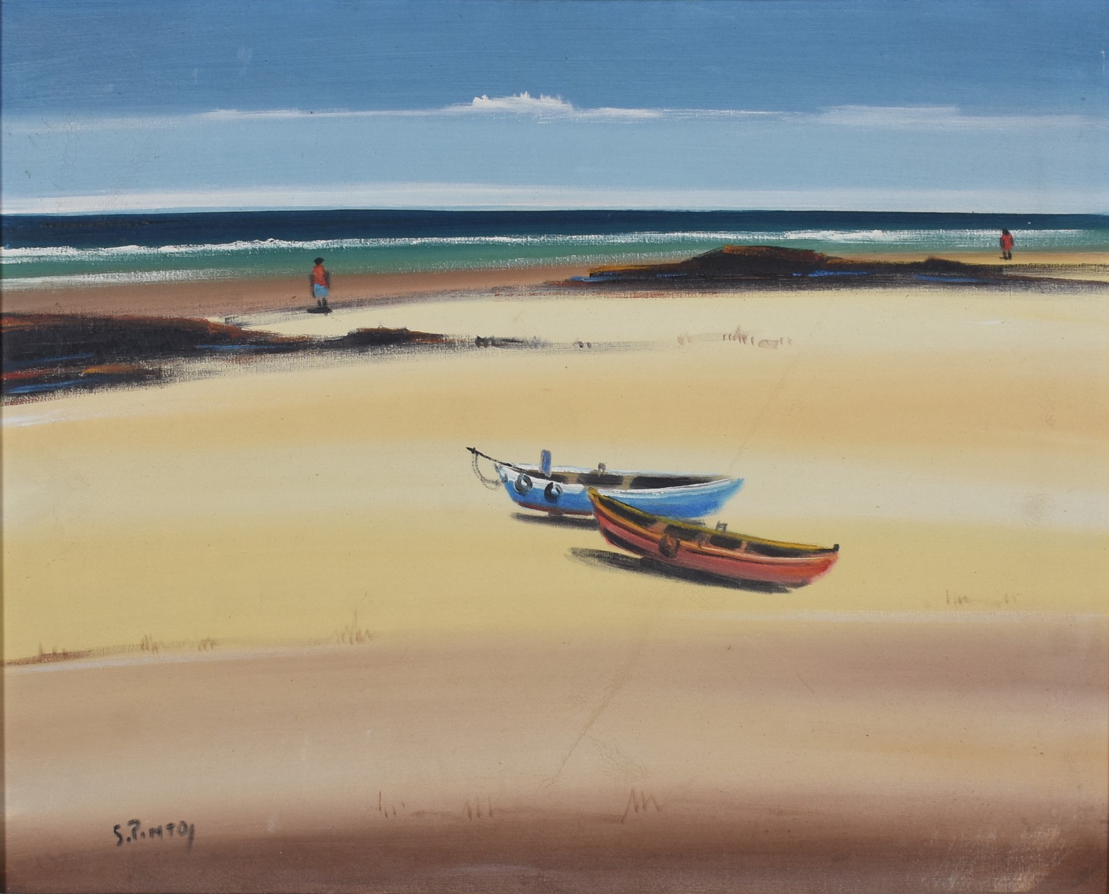 Sylvio Pinto (1918-1997), Marinha com Barcos - foto 1 de 4