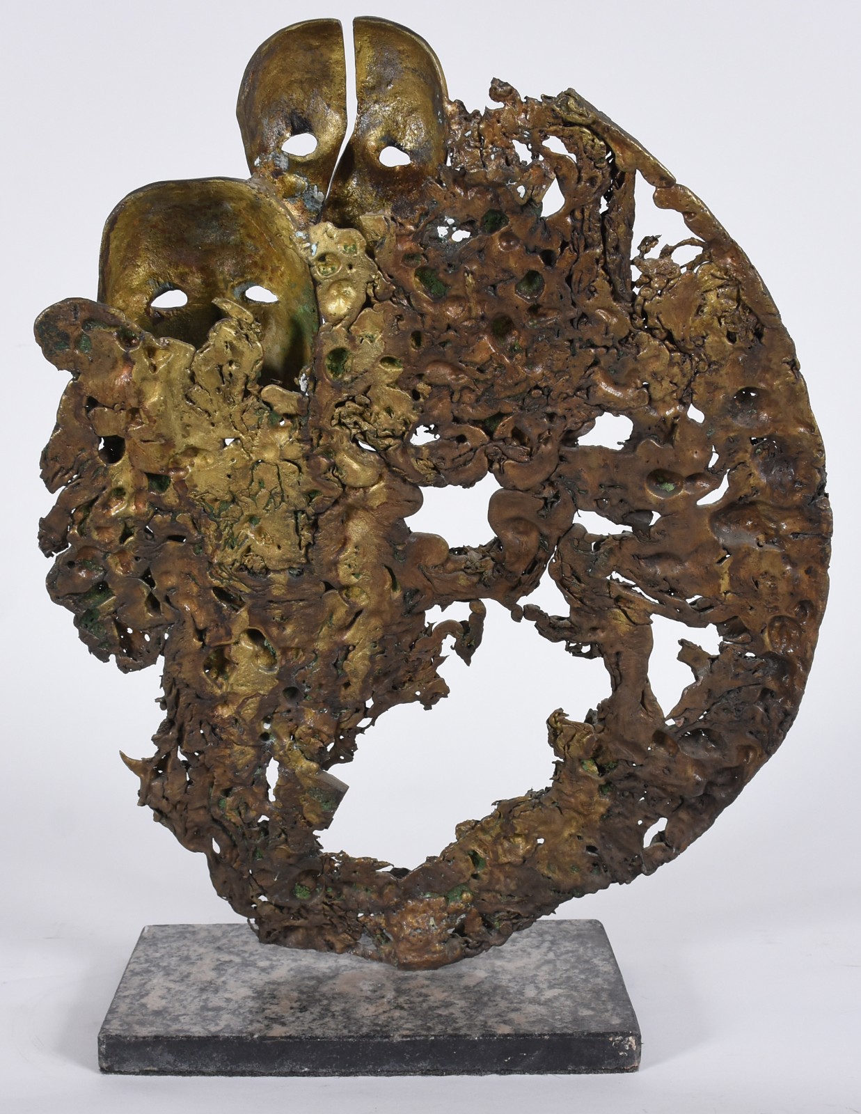 Escultura de bronze, base de mármore. - foto 2 de 5