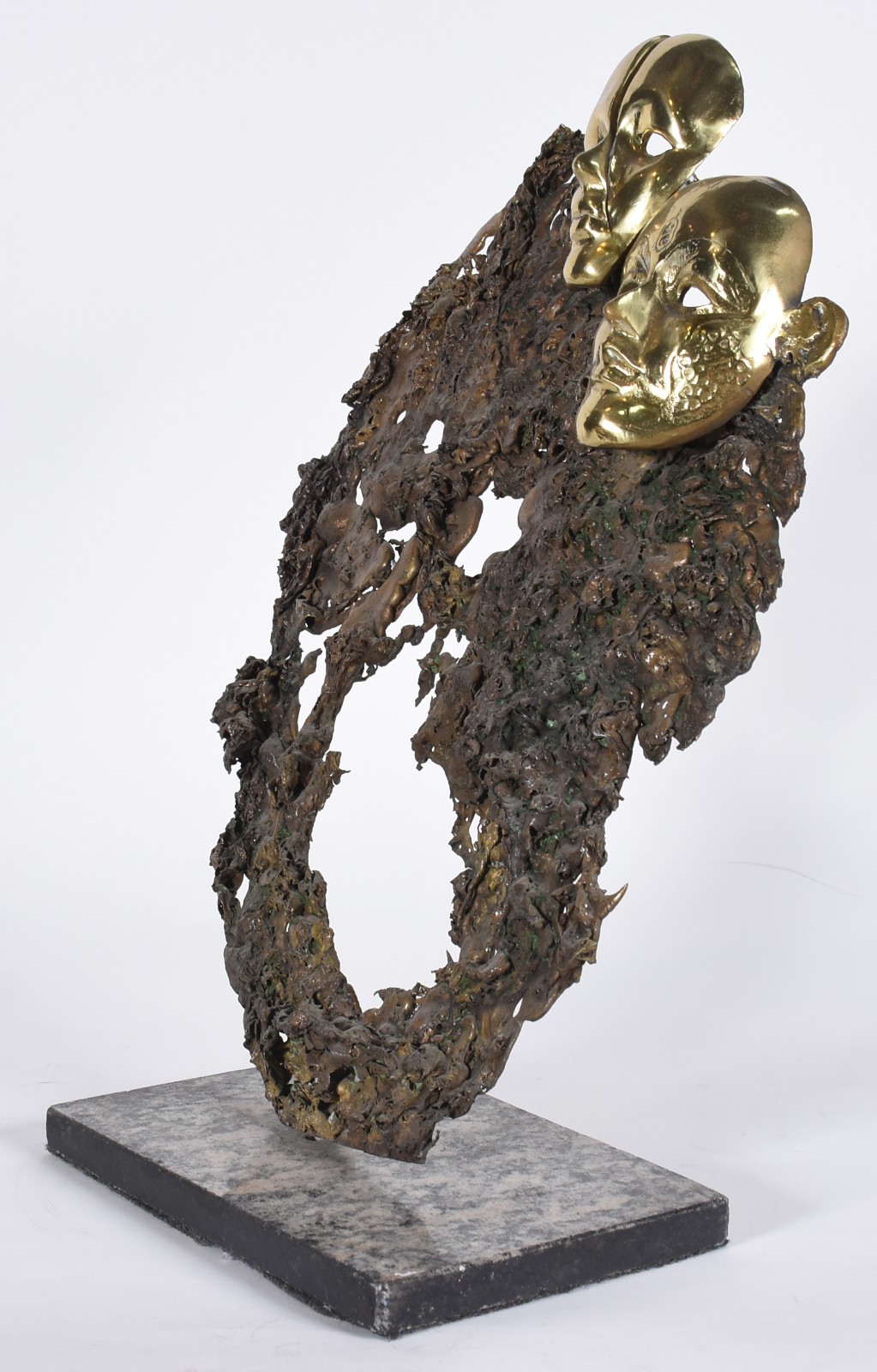 Escultura de bronze, base de mármore. - foto 3 de 5