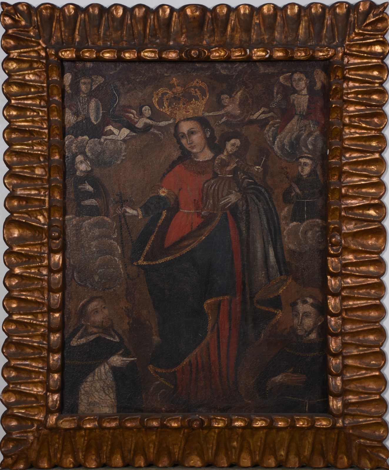 Escola Cusquenha (1538), La Virgen Con Los Chicos - foto 2 de 3
