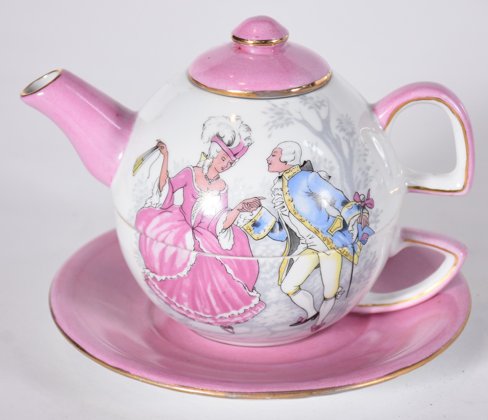 Diversas peças de porcelana policromada, sendo: um bule para chá... - foto 3 de 8