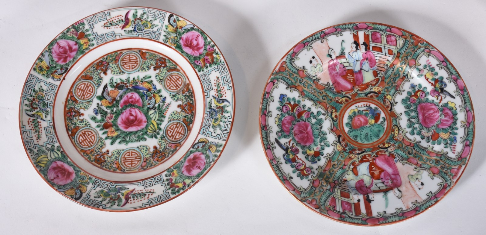 Aparelho de jantar de porcelana chinesa decorado em tons de rosa e... - foto 7 de 8