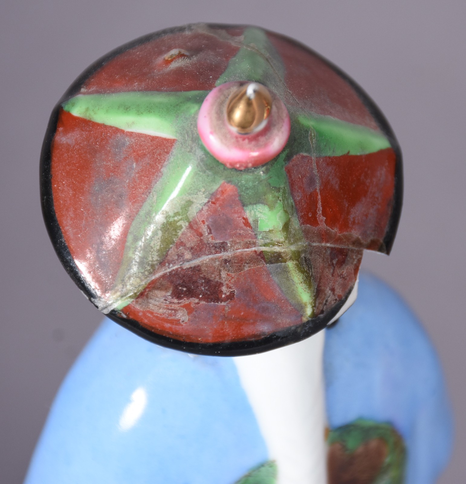 Diversas peças orientais, sendo: escultura de porcelana representando... - foto 11 de 11
