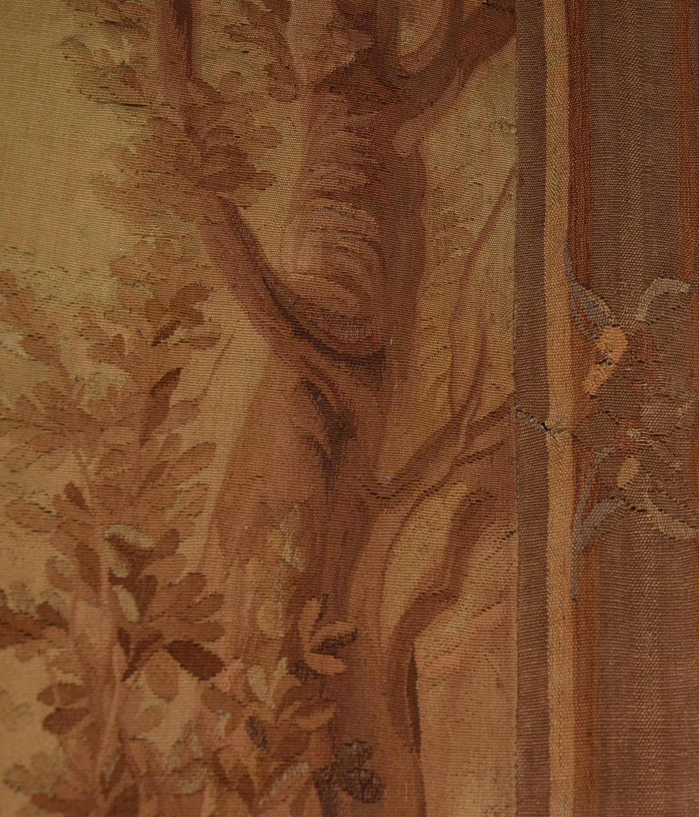 Tapeçaria francesa das "MANUFACTURE DES GOBELINS" em lã, com cenário... - foto 5 de 6