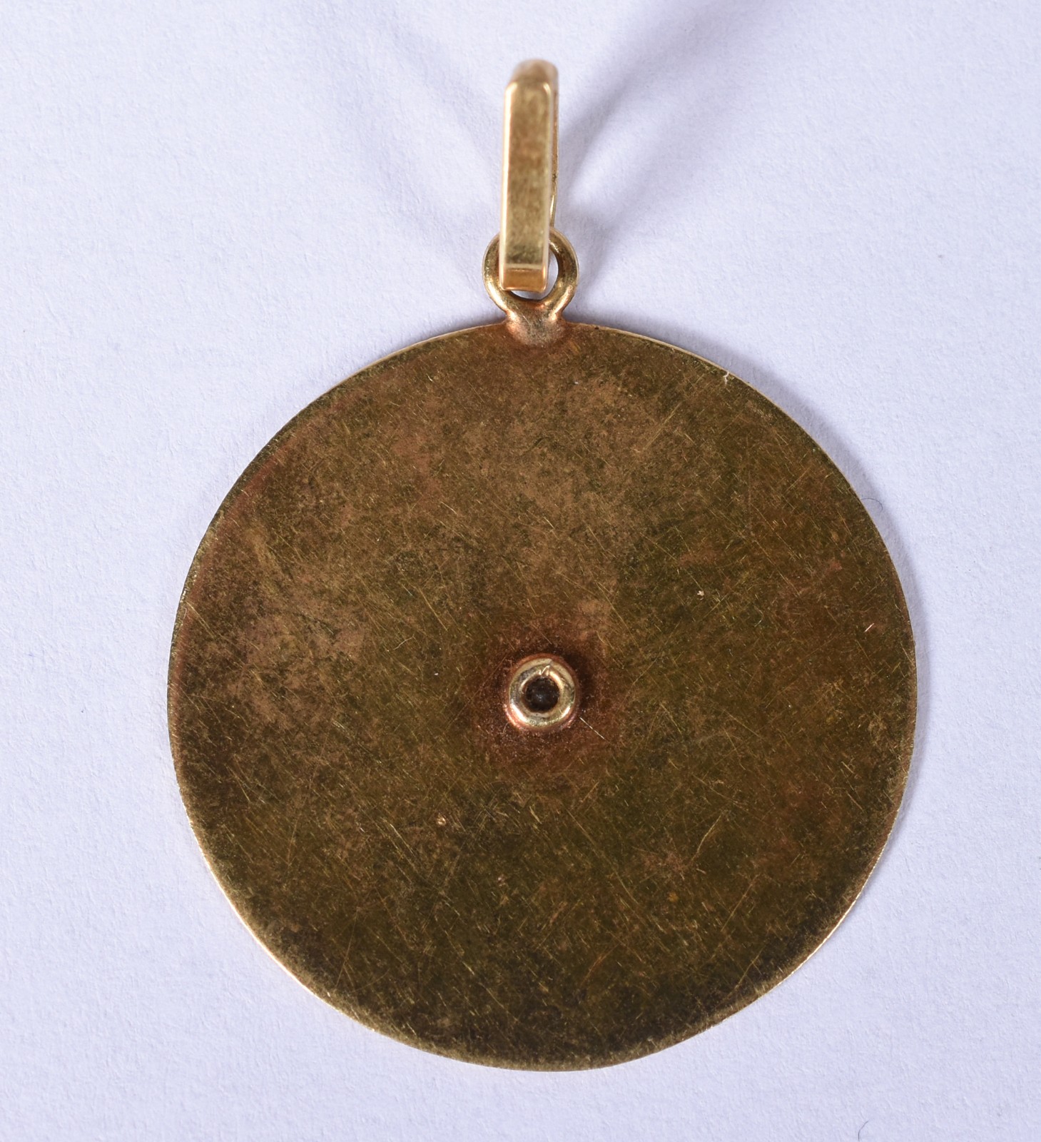 Pendente de ouro 18 k com mini brilhante com 0,05 pontos, lapidação... - foto 2 de 2
