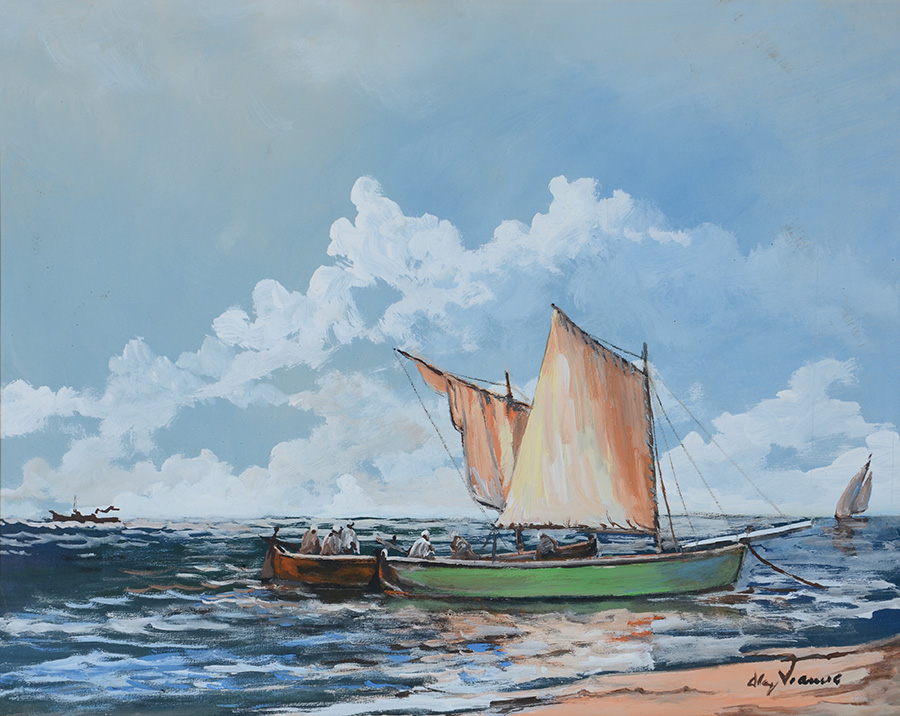 ALCY VIANNA (1937) - Marinha - ose - 48 x 57 - foto 2 de 3