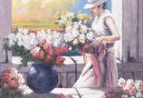 Manoel Costa (1943), Florista - Óleo sobre tela - datado 2016.