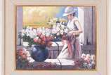 Manoel Costa (1943), Florista - Óleo sobre tela - datado 2016.