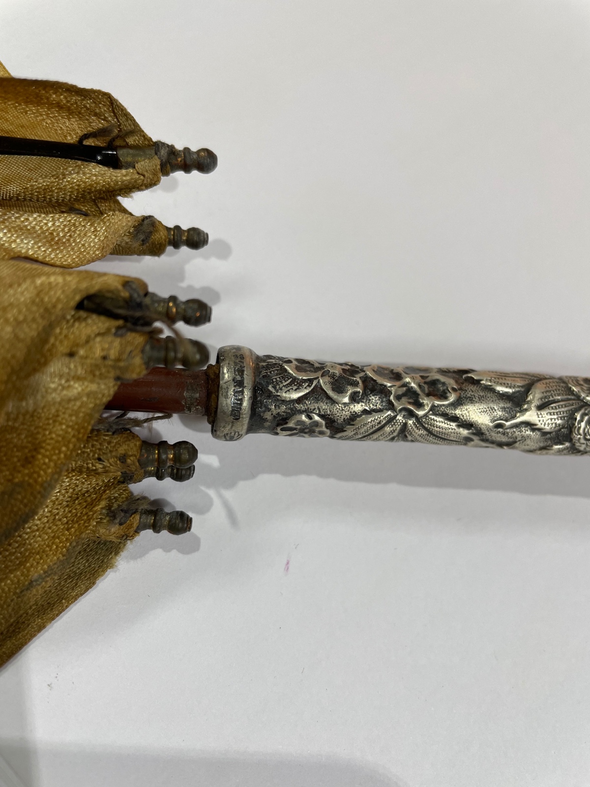 Sombrinha com cabo revestido de prata contrastada Sterling, com... - foto 9 de 10