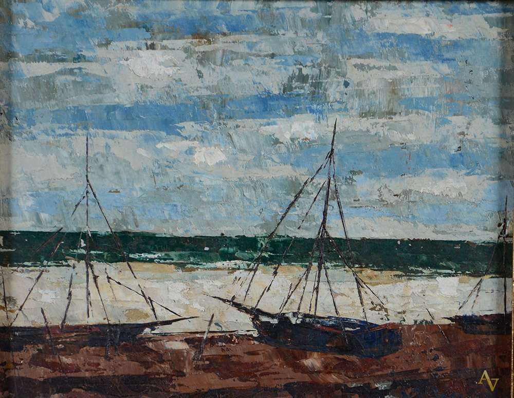 JOSÉ PAULO MOREIRA DA FONSECA - Barco - ost - 19 x 24. - foto 1 de 2