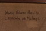MARIO Adamo ALMEIDA, Limpando os metaes - Óleo sobre tela. (partes da tinta soltando, precisando restauro).