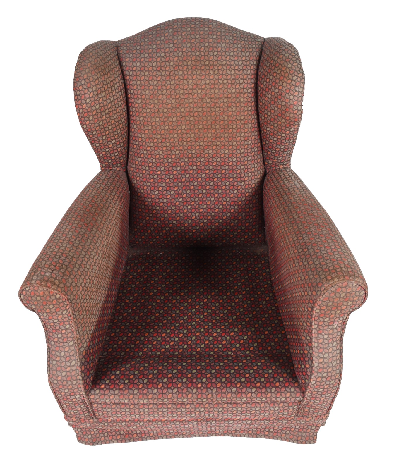 Poltrona bergere estofada e forrada com tecido estampado. Tecido... - foto 4 de 6