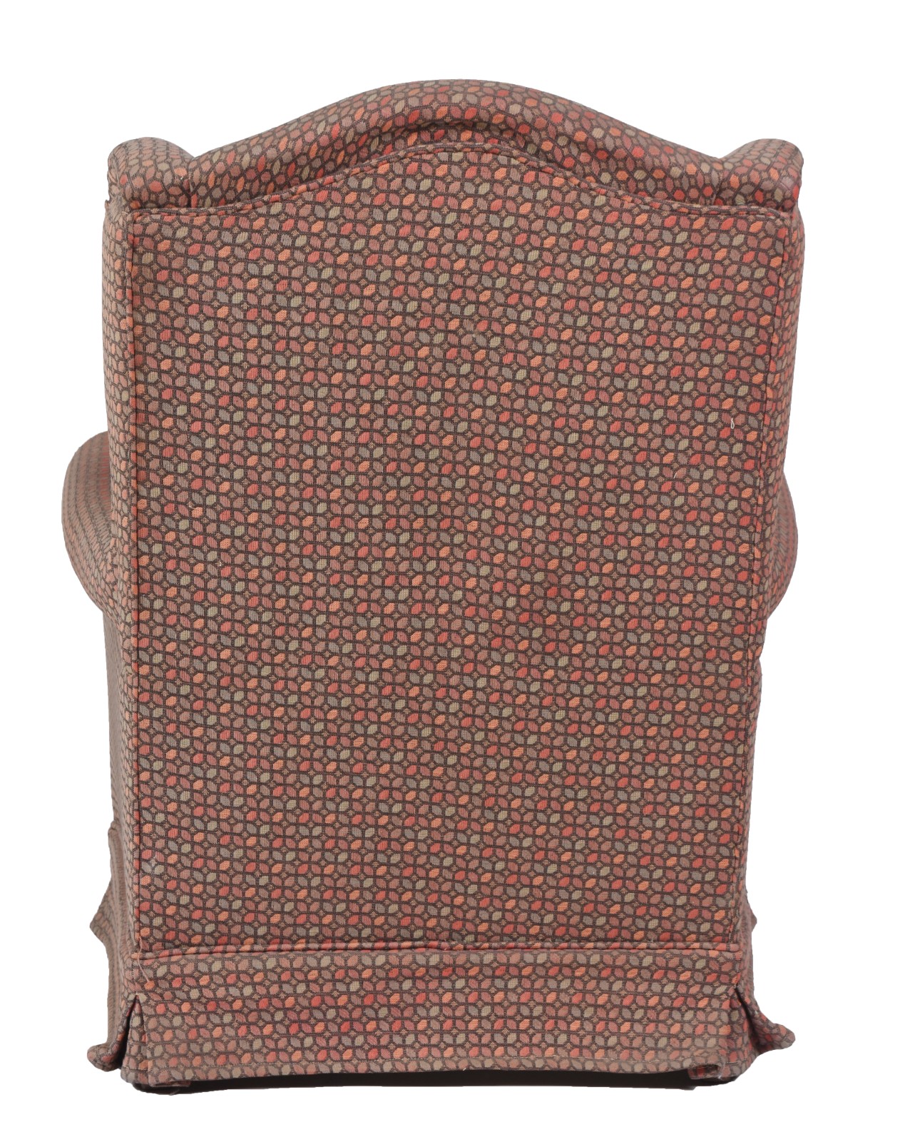 Poltrona bergere estofada e forrada com tecido estampado. Tecido... - foto 6 de 6