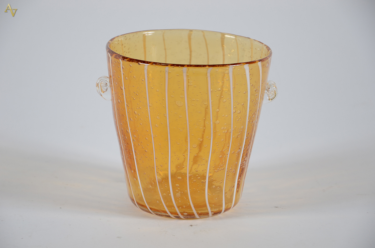 VENINI - ICE BUCKET ( balde de gelo) em vidro de murano, fabricado...