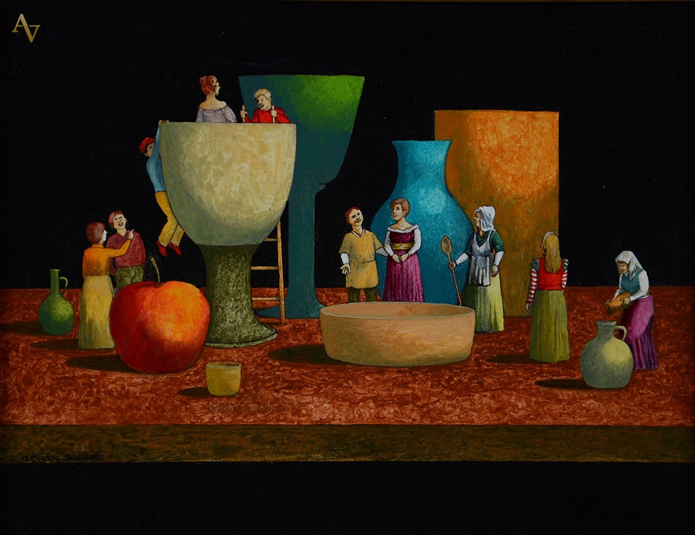 FERNADO BORGHETH - Sobre a mesa - ost - 27 x 35. - foto 1 de 2