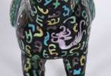 Escultura representando "Cavalo" de cloisoné ch... - Escultura representando "Cavalo" de cloisoné chines policromado.