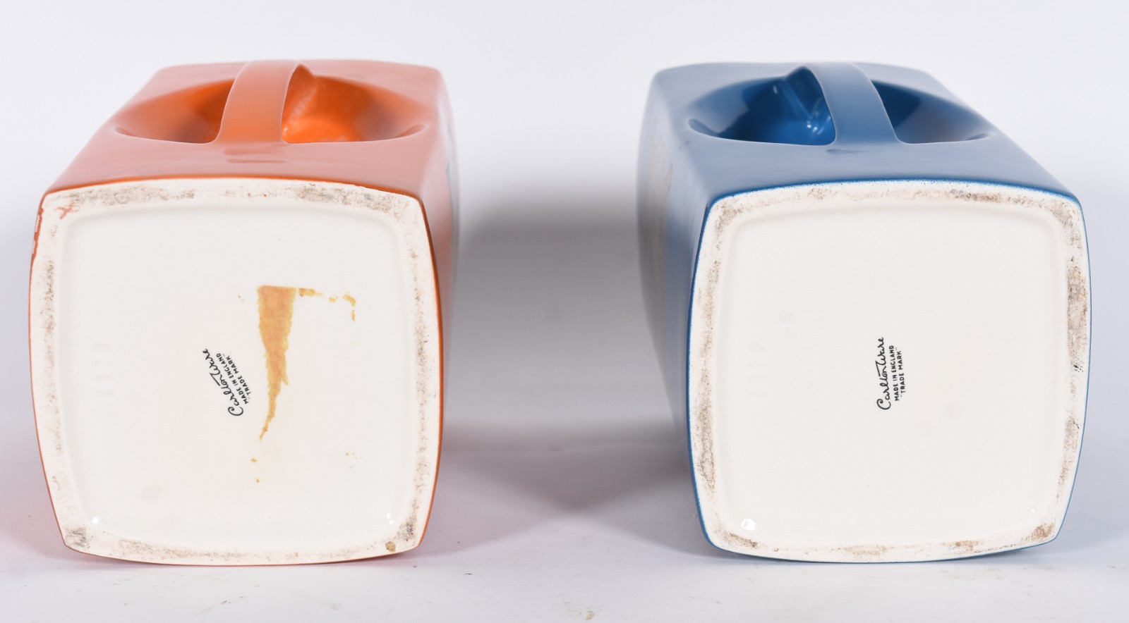 Dois bules ingleses de faiança "Carlton ware", decorados com "The... - foto 3 de 5