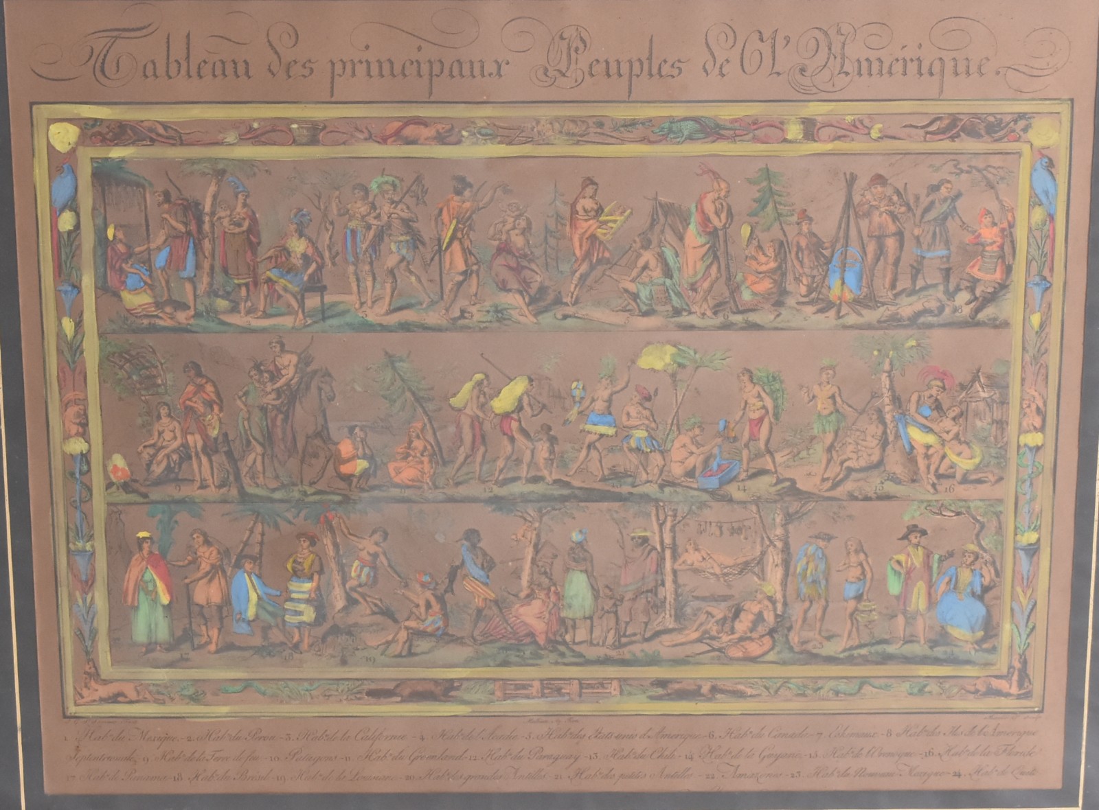 Par de gravuras "Tableau des principaux Temples de l'Amerique" e "... - foto 2 de 9