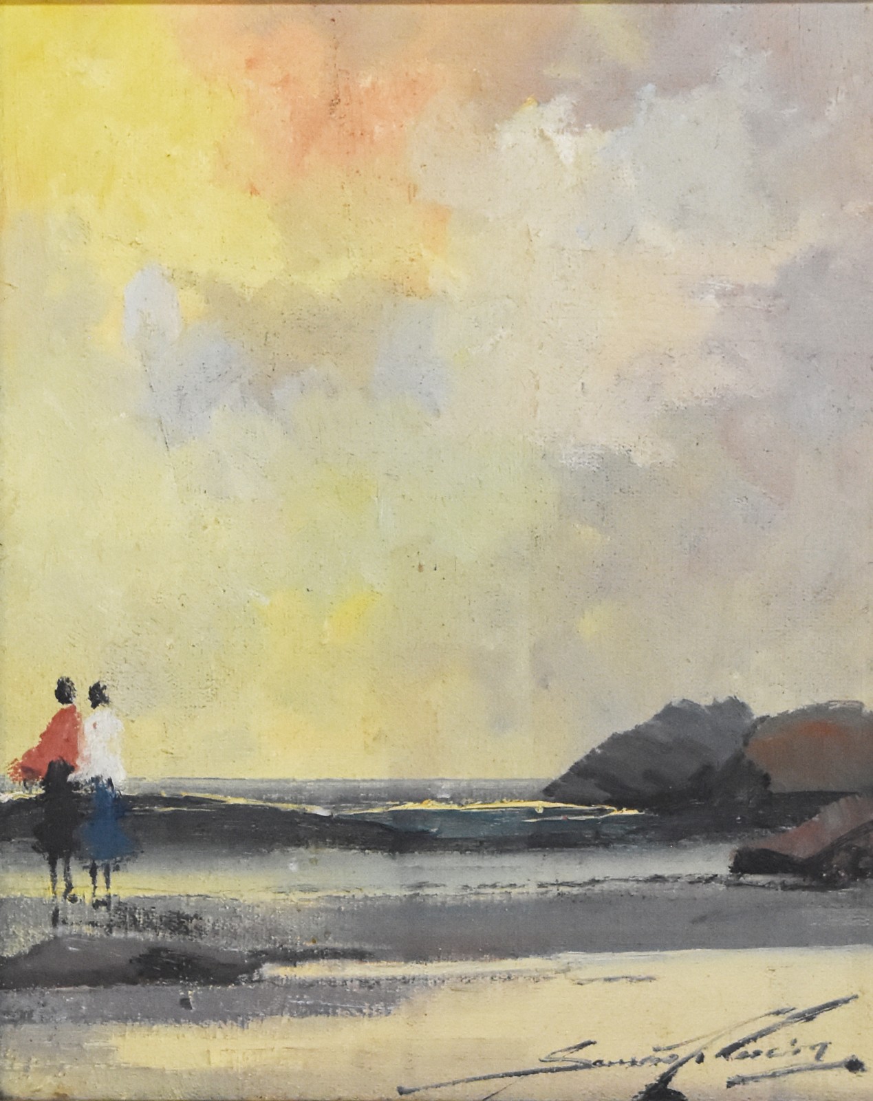 Sansão Pereira (1919-2014), Praia com figuras - foto 1 de 4