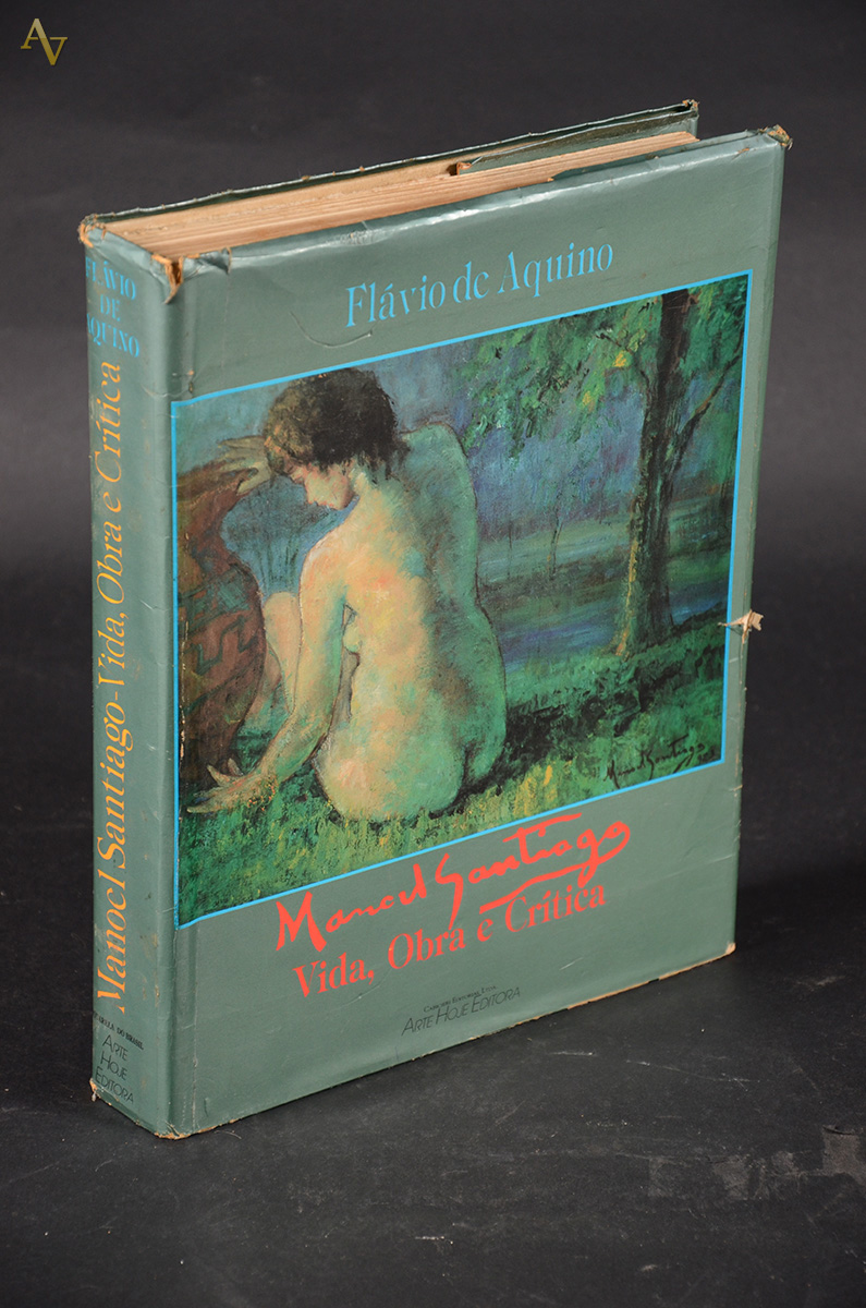 MANOEL SANTIAGO - LIVRO: vida, obra e crítica. Med. 24 x 31 cm.
