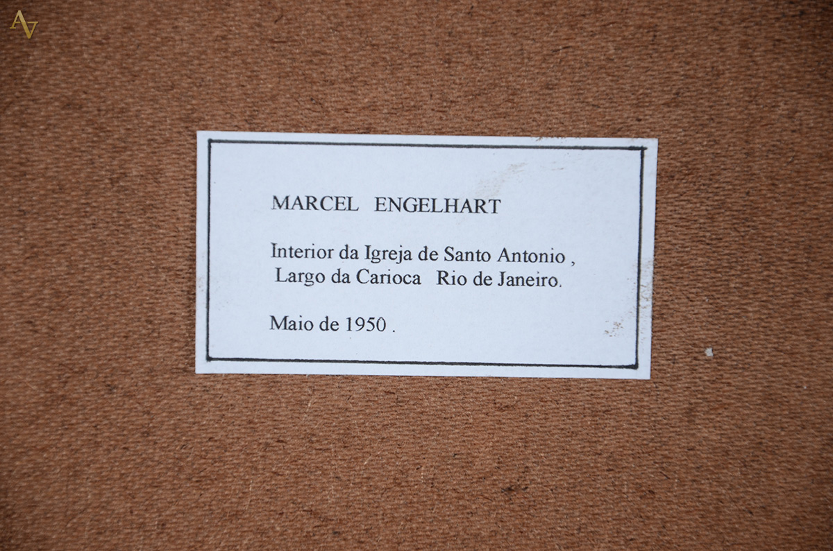 MARCEL ENGELHART - Interior da Igreja de Santo Antonio - bico de pena... - foto 4 de 4