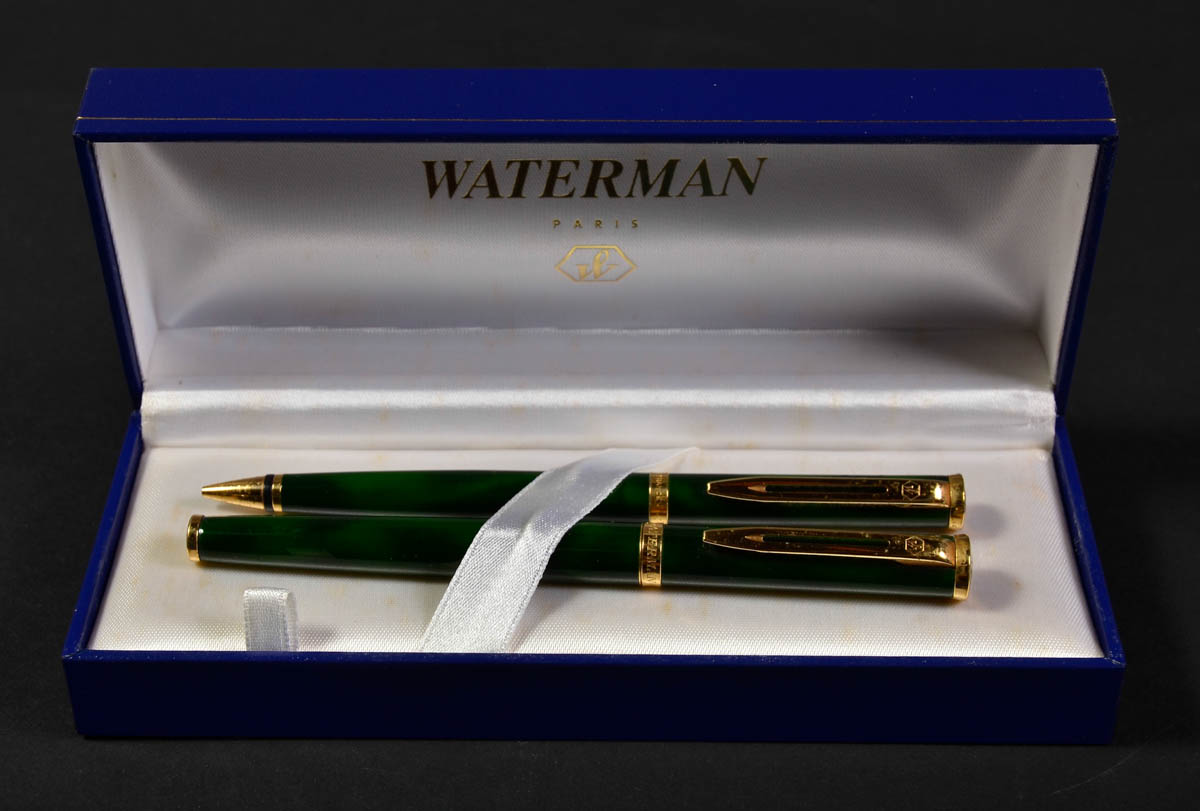 Conjunto de caneta Waterman - Paris esferográfica e lapiseira esmalte...