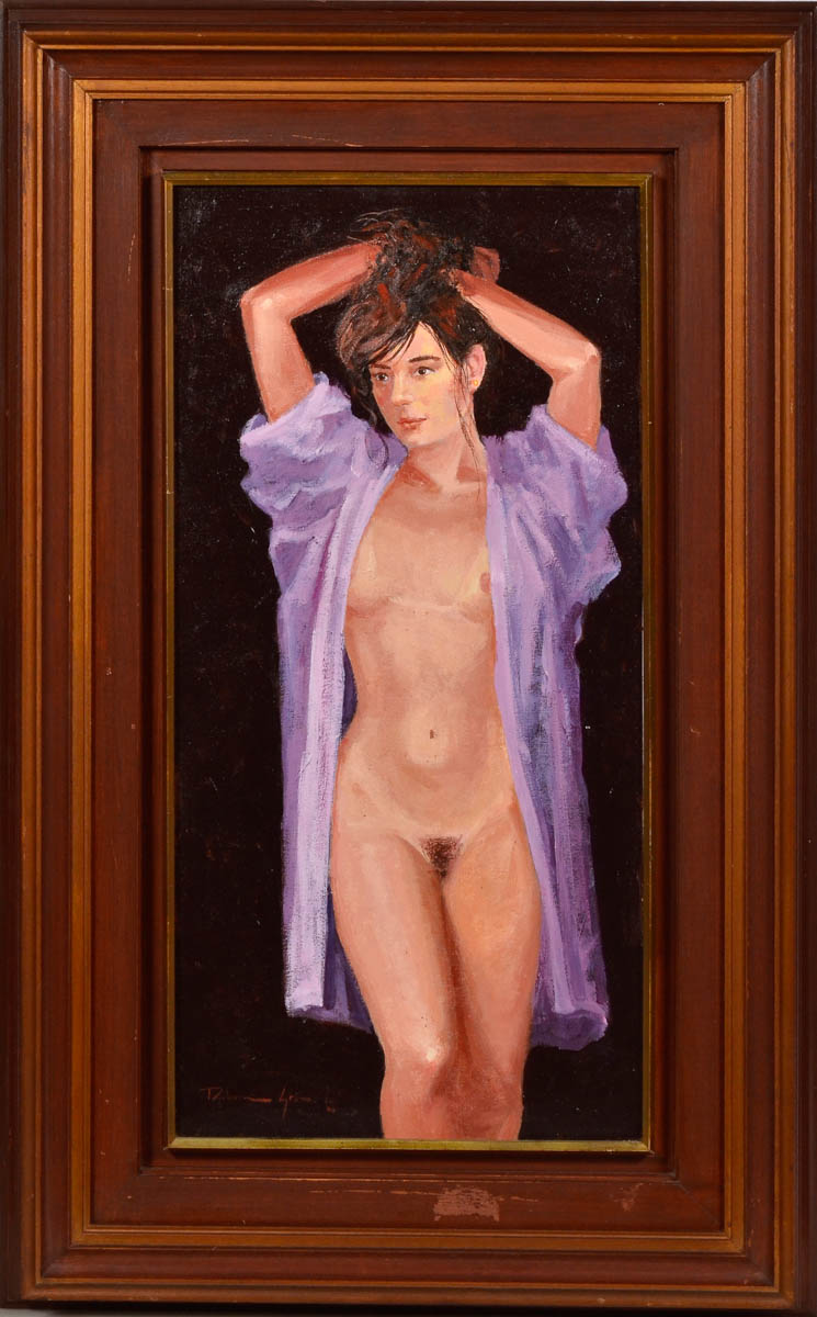 ROBSON GRANADO - Nú com roupa lilas - ost - 60 x 30.