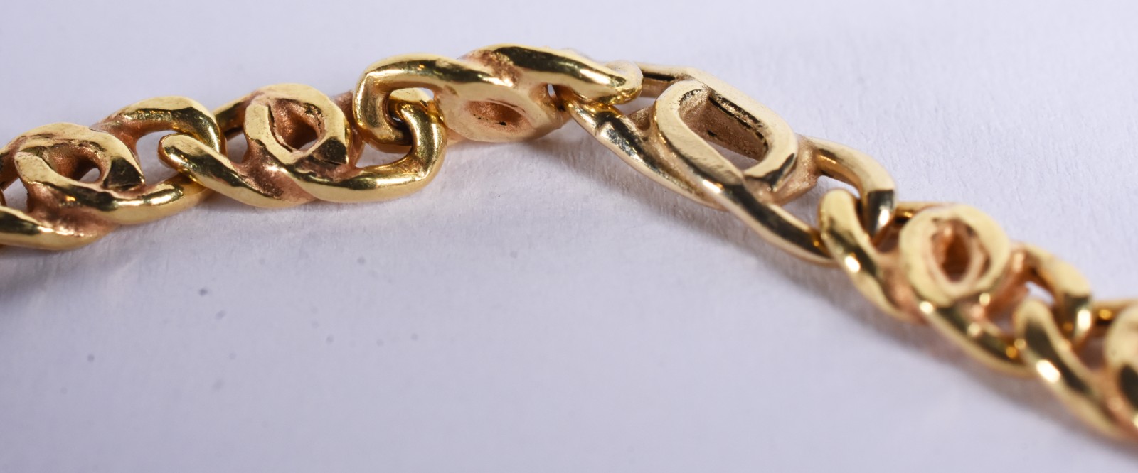 Pulseira de ouro 18 k contraste 750 modelo italiano (Por motivos de... - foto 5 de 7
