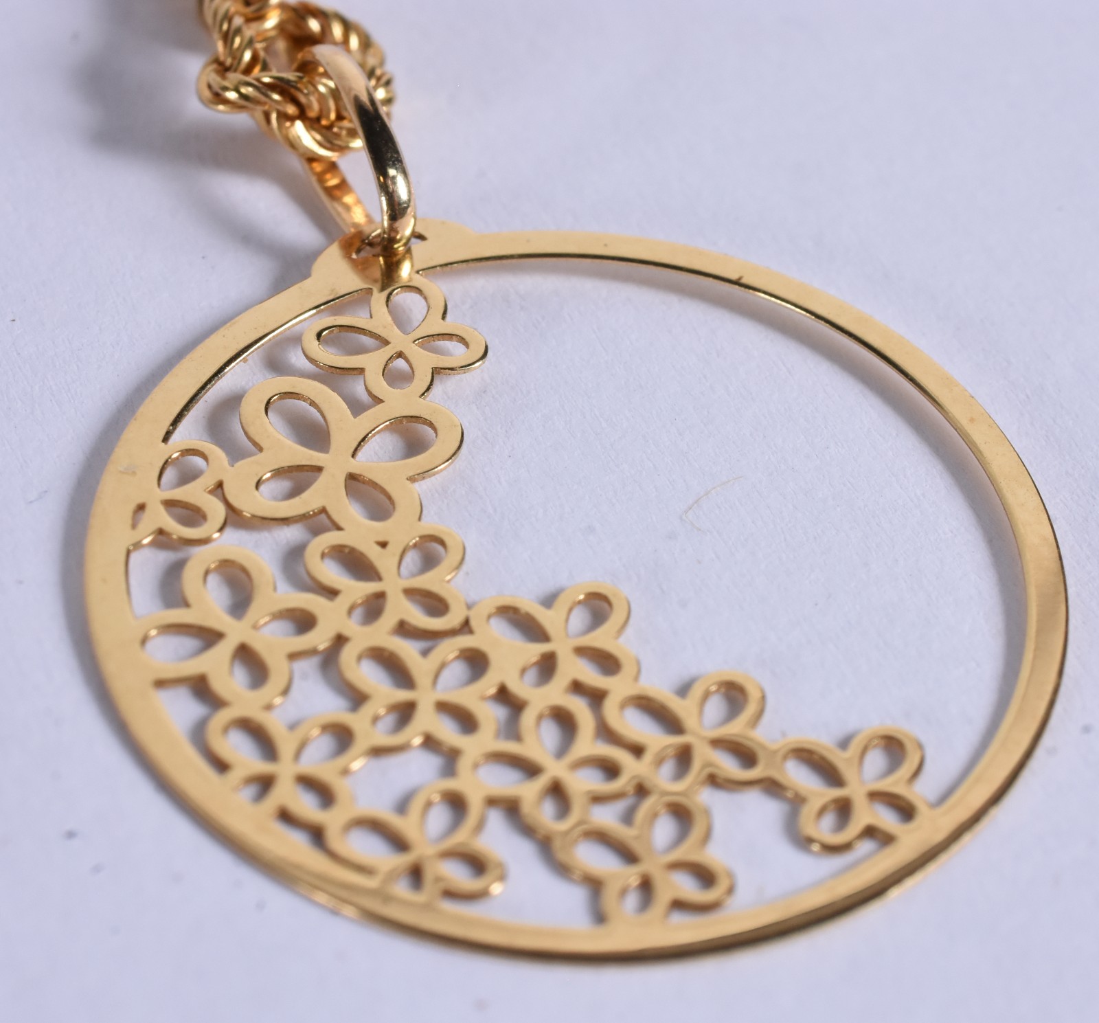 Colar de ouro 18 k, contraste 750 com pingente (Por motivos de... - foto 6 de 6