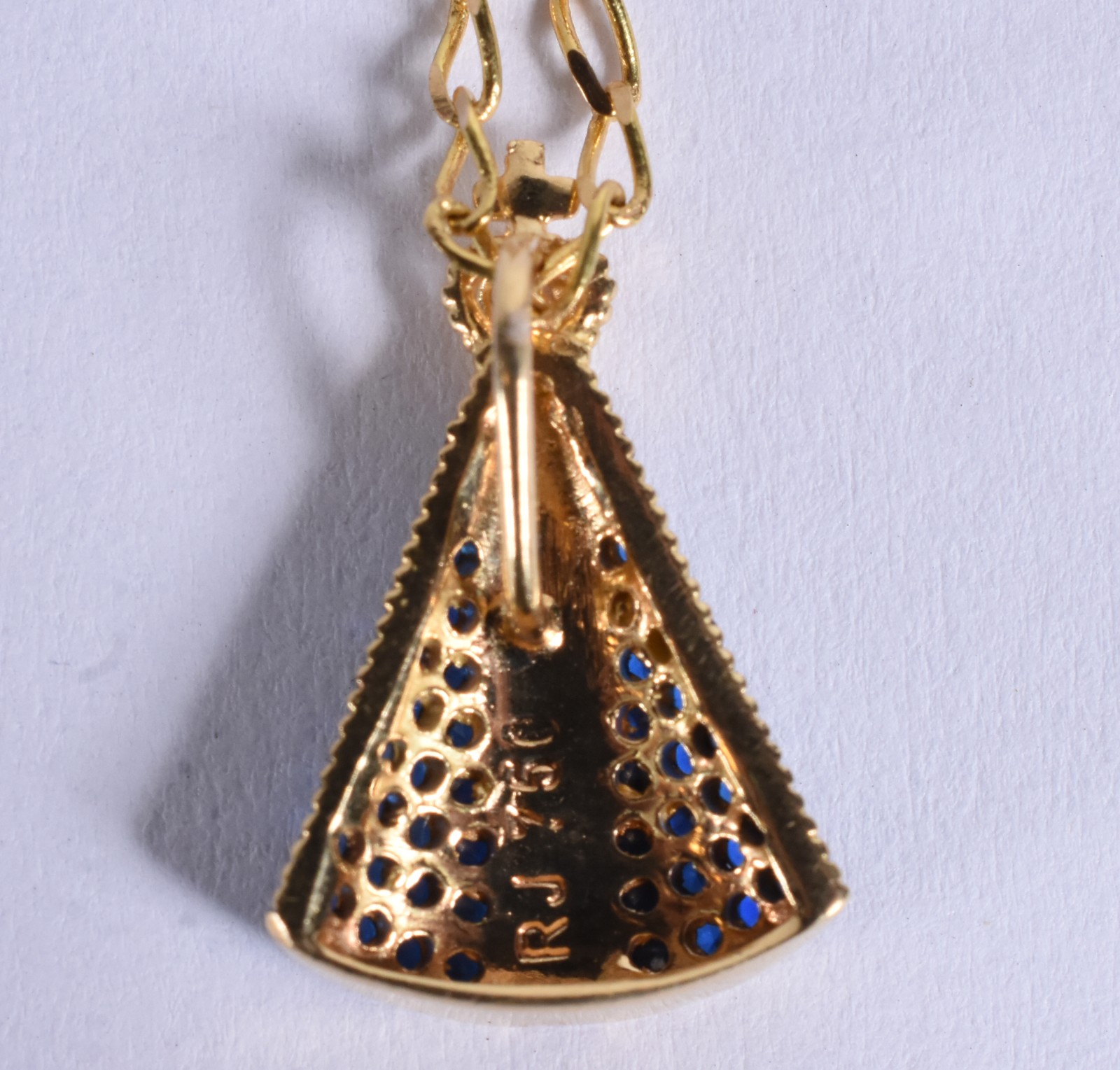 Colar de ouro 18 k, contraste 750 e pingente Nossa Senhora Aparecida... - foto 5 de 7
