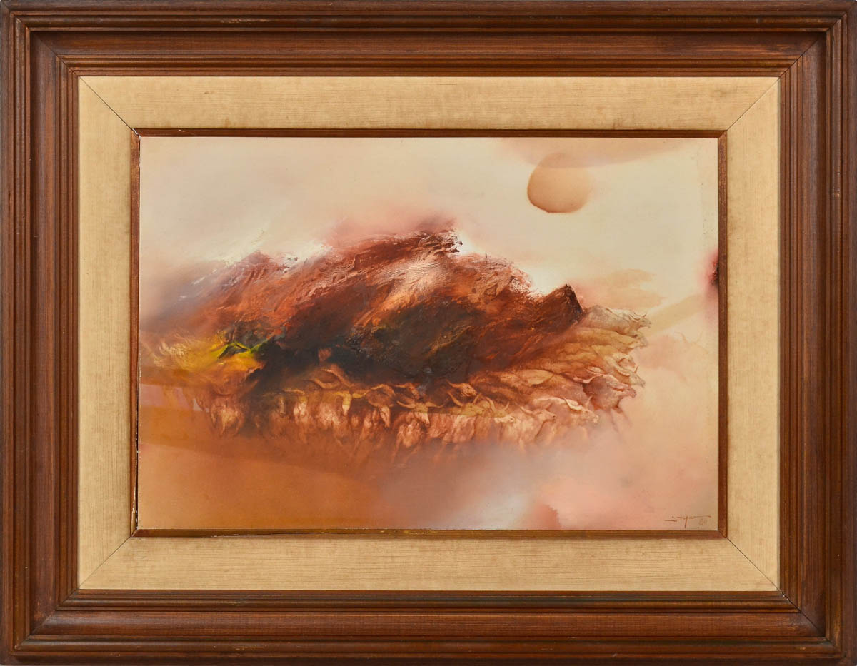 SATYRO MARQUES - Estouro de boiada - ose - 41 x 60.