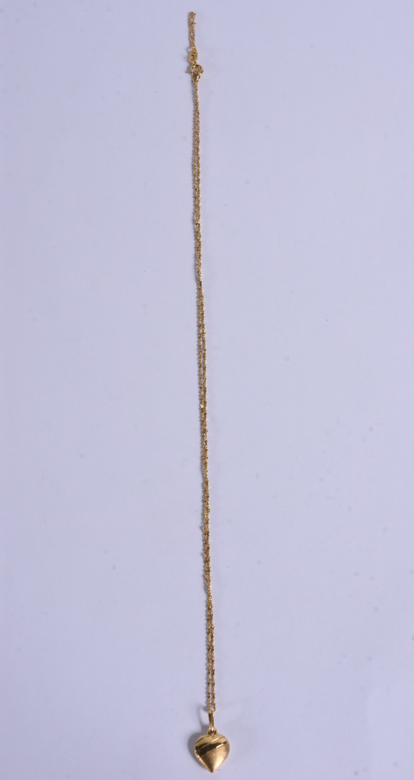 Gargantilha de ouro 18 k, contraste 750 e pingente coração (Por... - foto 3 de 5