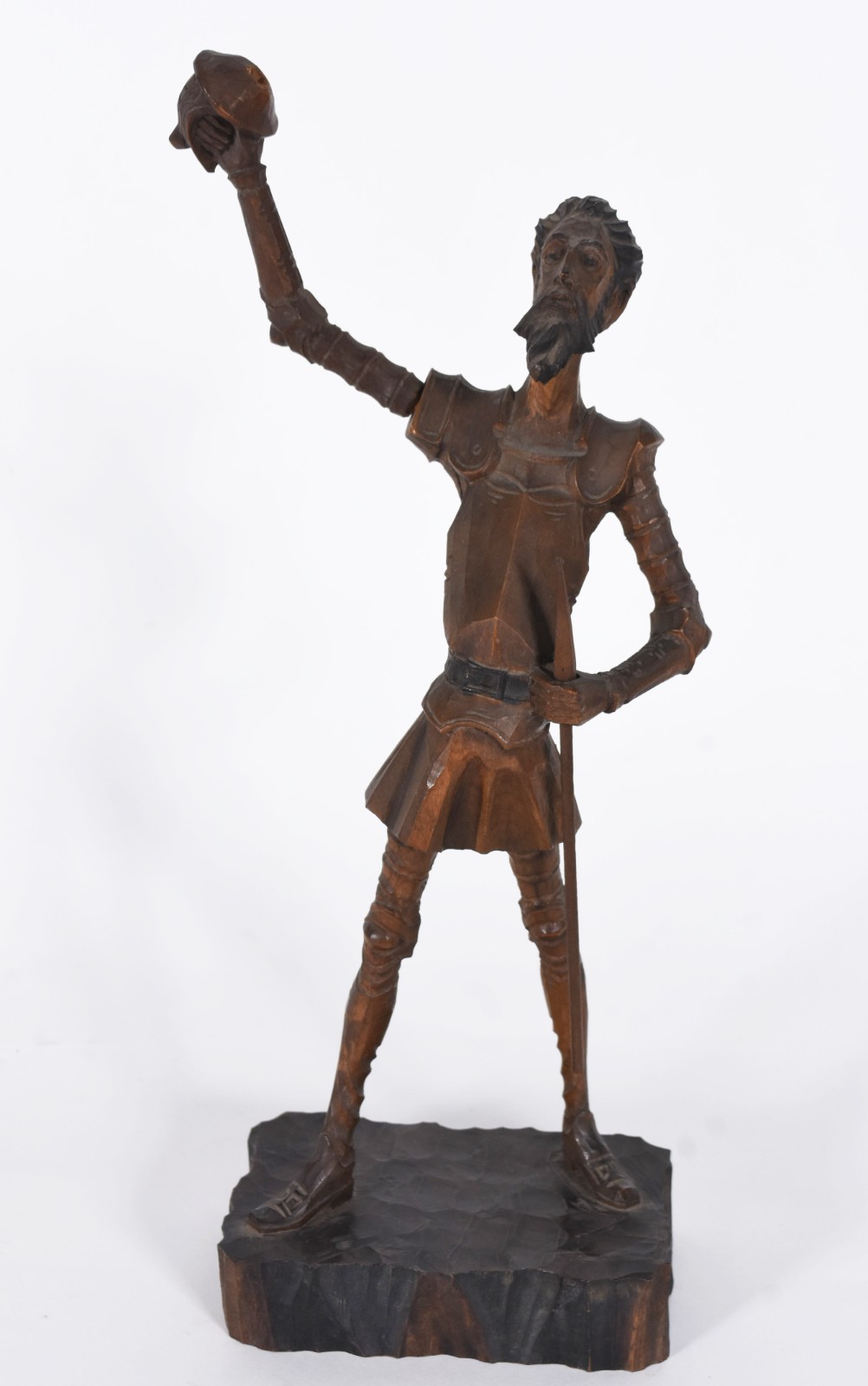 Dom Quixote - Escultura de madeira. - foto 1 de 8