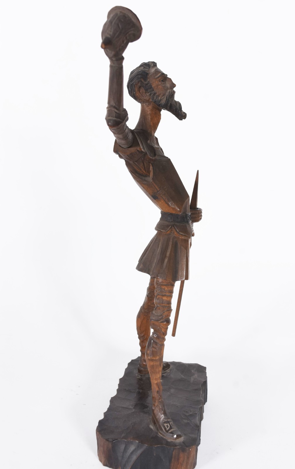 Dom Quixote - Escultura de madeira. - foto 5 de 8