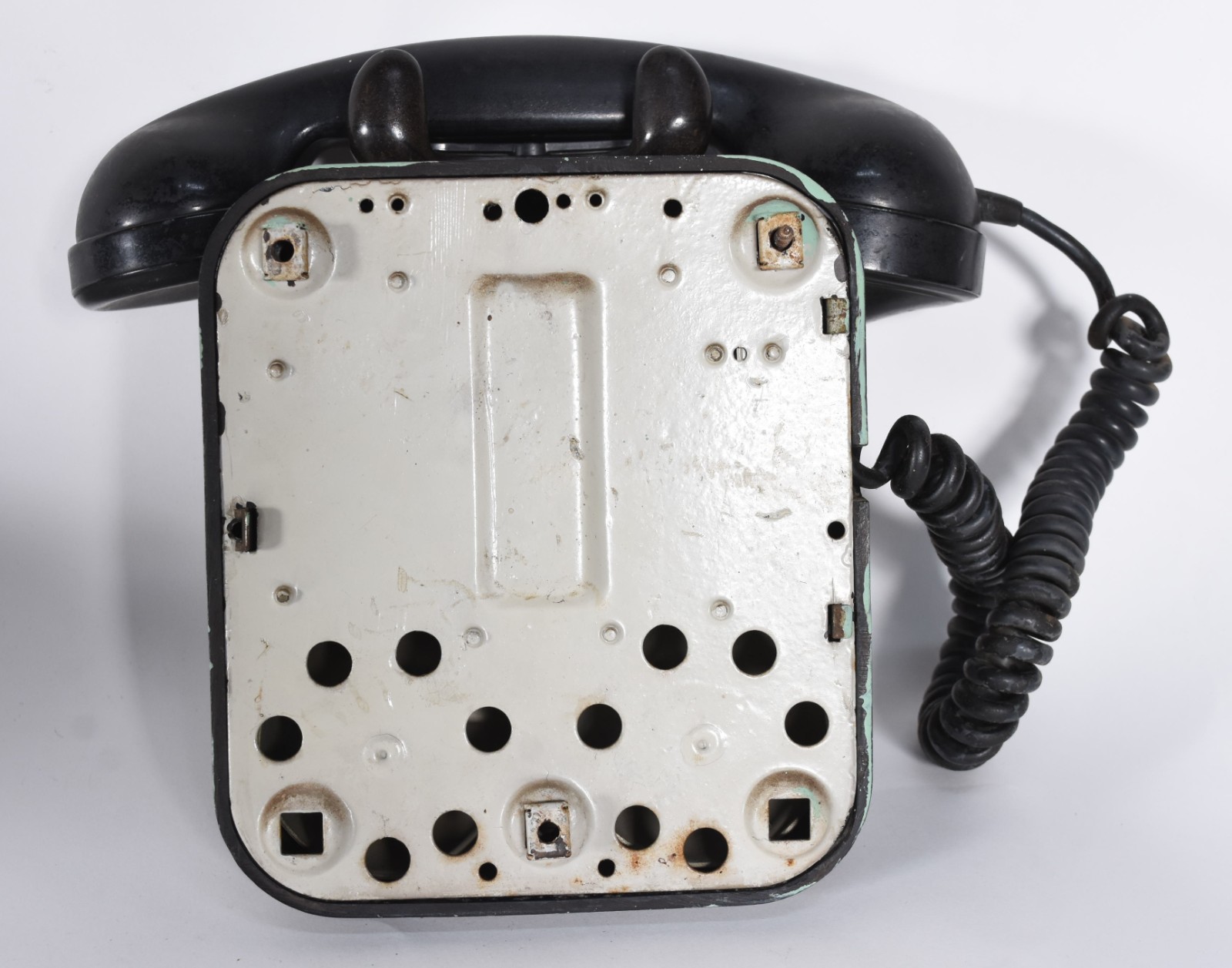 Telefone de parede de baquelite preto. - foto 5 de 5
