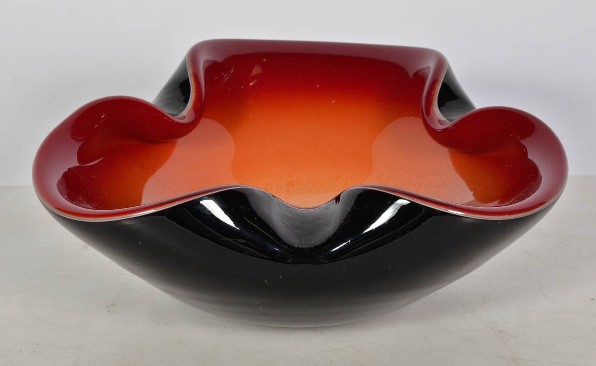 Antigo centro de mesa de murano Salviat. Diam. 23 cm.