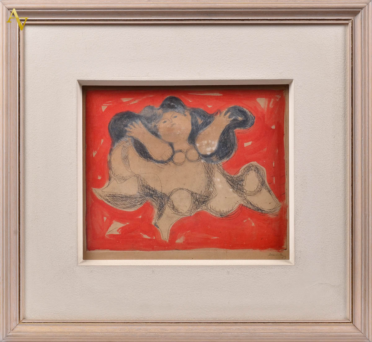 MILTON DA COSTA - Vênus, datado 1963 - técnica mista - 30 x 26.